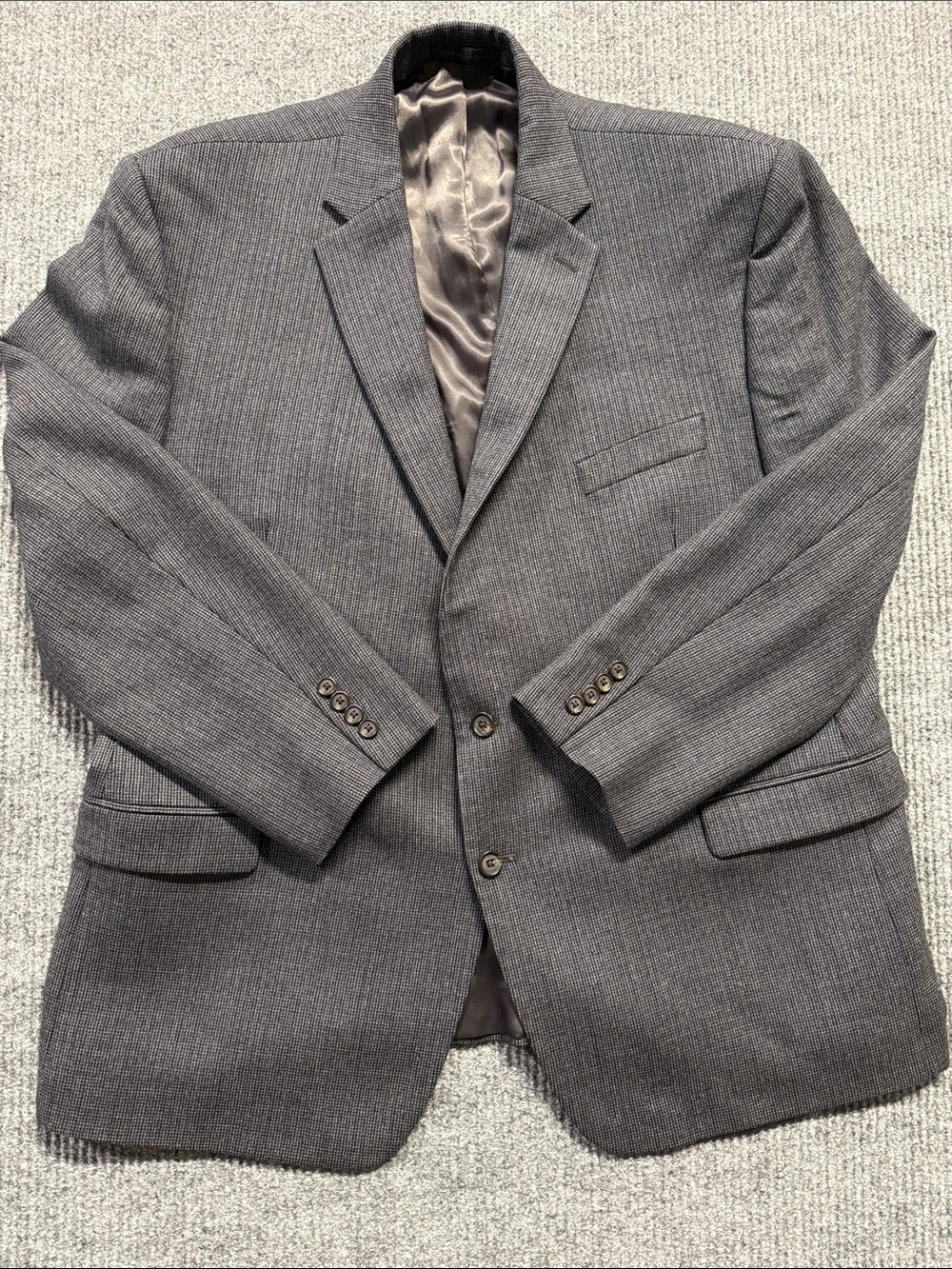 Lauren by Ralph Lauren Charcoal Gray‎ 100% Wool Two-Button Sport Coat 50R